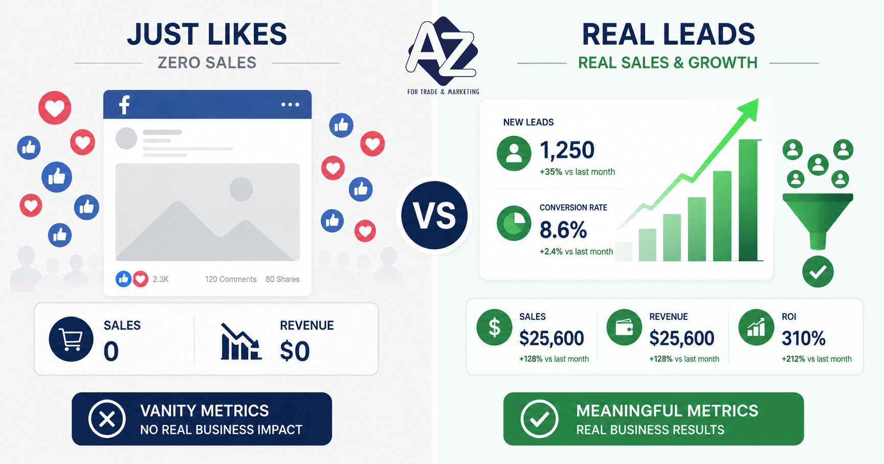 التسويق الرقمي مش بوستات — الفرق بين إعلان بيجيب عملاء وإعلان بيجيب Likes