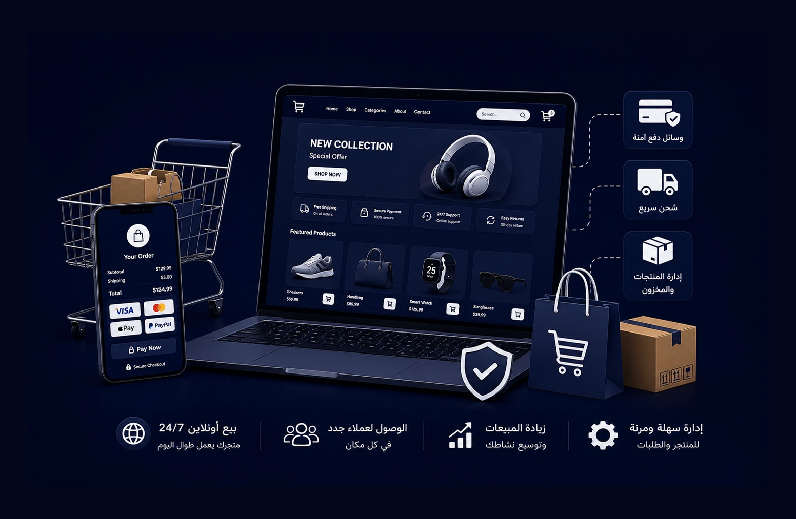 المتاجر الإلكترونية