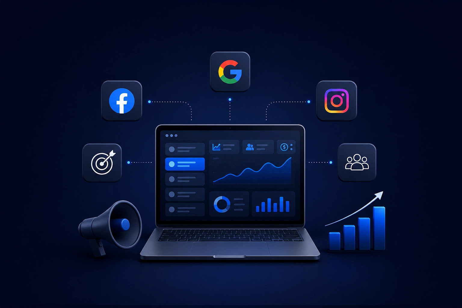 إعلانات جوجل وفيسبوك وإنستجرام